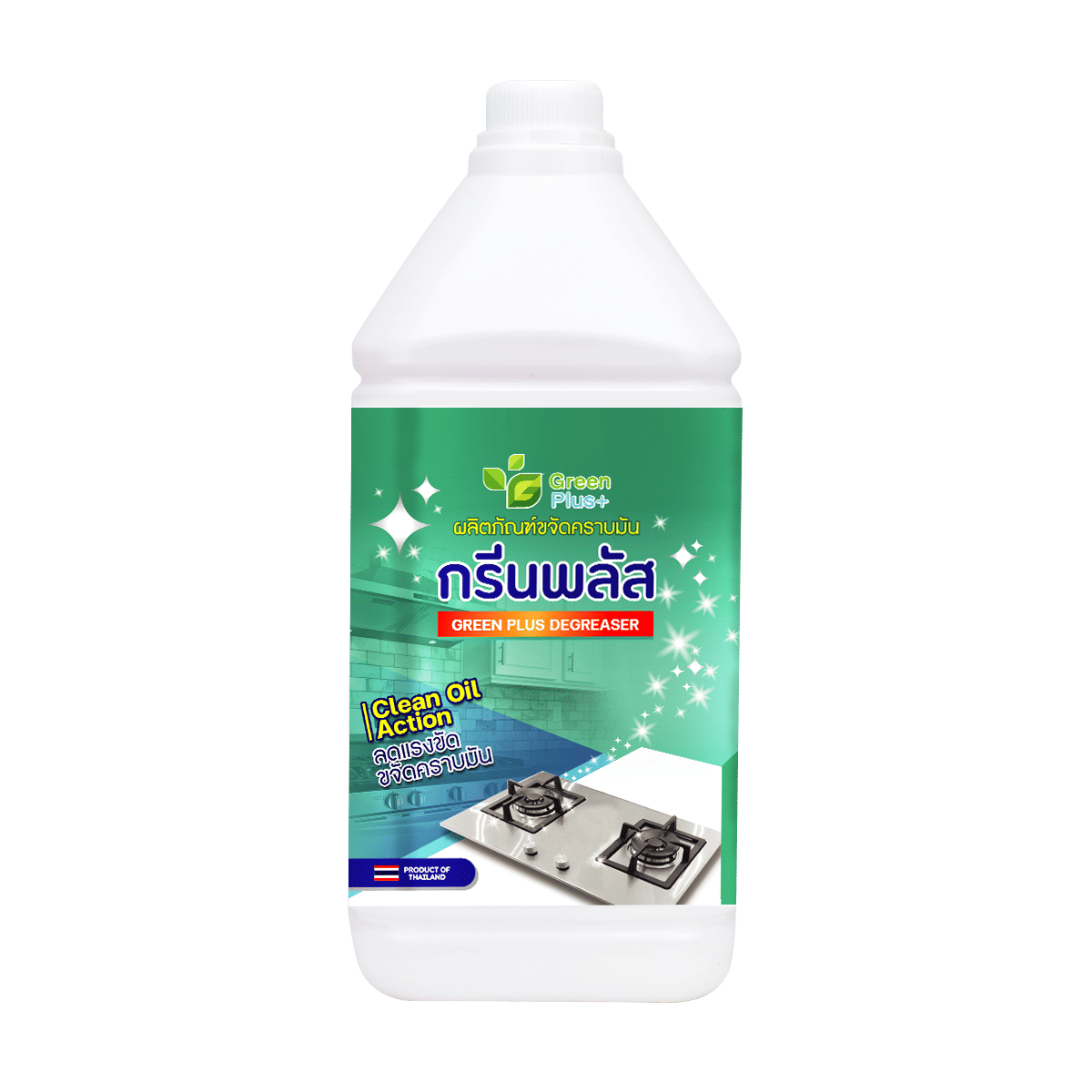น้ำยาขจัดคราบมันในครัว GREEN PLUS 3.8 ลิตร_6